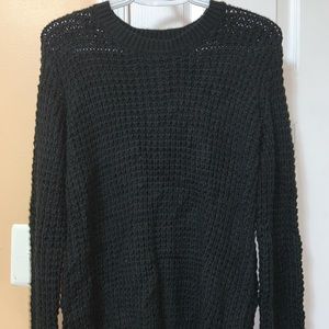 Black knit sweater